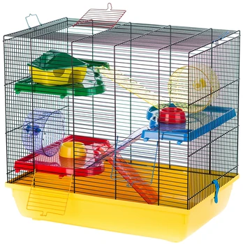 

INTER-ZOO rodent cell Inter-Zoo G085 Teddy Gigant II with colored plastic accessories 58 x 38 x 55 cm