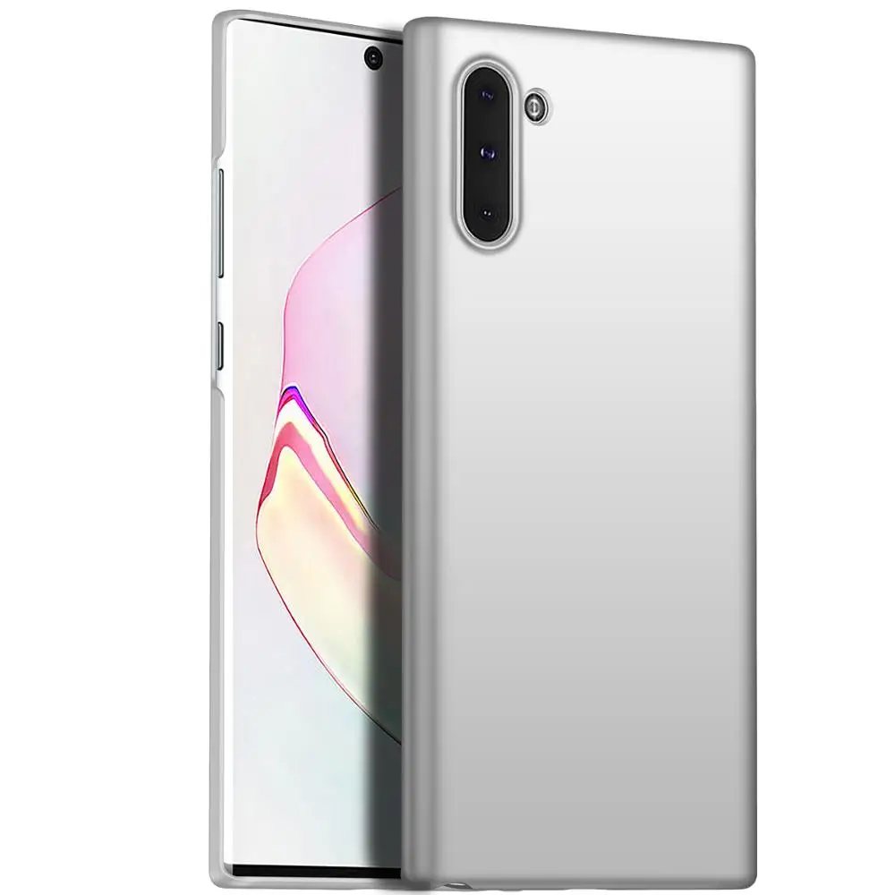 QZPC для samsung Galaxy Note 10 Pro Чехол жесткий матовый чехол для samsung Note 9 Чехлы Coque ультра тонкий матовый - Цвет: silvery