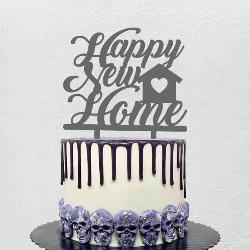 

Персонализированный Новый Топпер для домашнего торта поздравляем с переездом в новый дом счастливый новый домашний декор для торта на новоселье Вечерние
