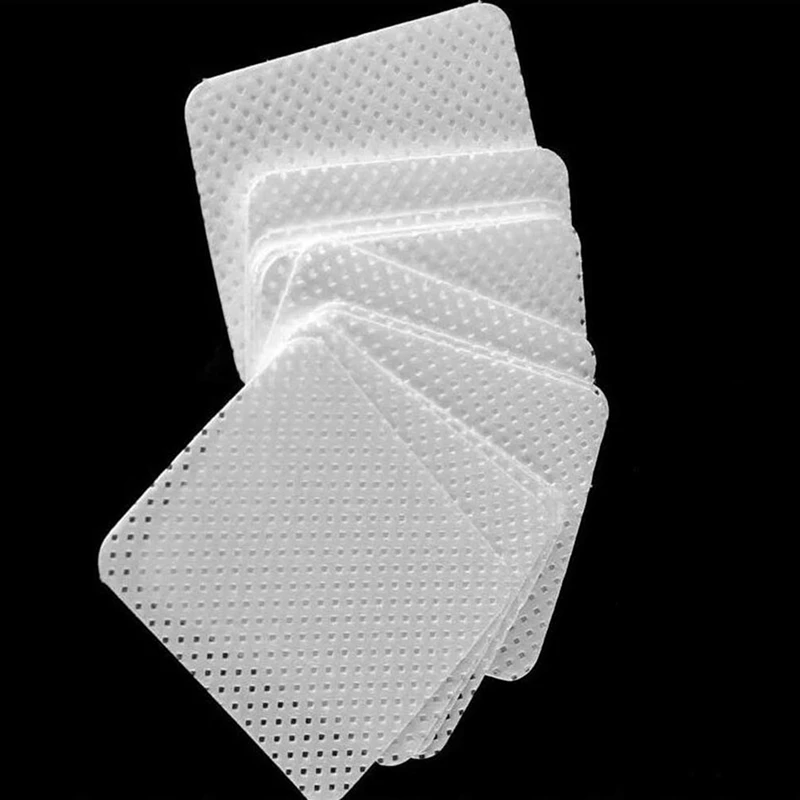 540 Sheets Nail Glue Remover Pads Eyelash Graft Glue Wiping Cotton Piece Removing Scouring Cotton Magic Removing Clean Cotton