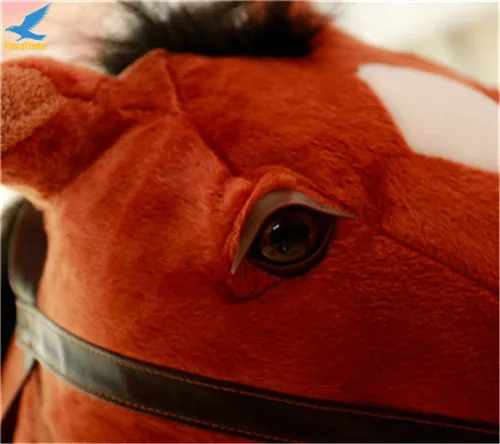 Fancytrader Giant Stuffed Plush Horse Toys Big Soft Emulational Lying Horse Doll 130cm 51'' Nice Gifts for Children (17)