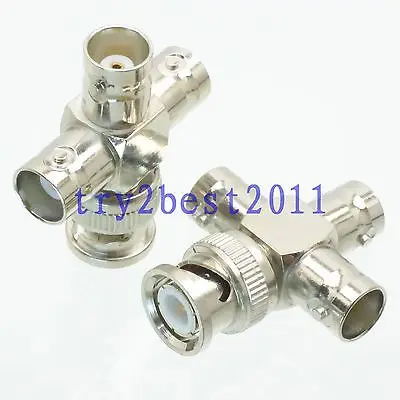 DHL/EMS 50 комплектов 1pce разъем адаптера BNC штифт для 3x BNC jack pin cross+ RF коаксиальный 4 way-C1