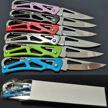 

Camping Survival Armas Defensa Personal Mini Folding Pocket Knife Stainless Steel Multifunction Outdoor Self Defense Keychain