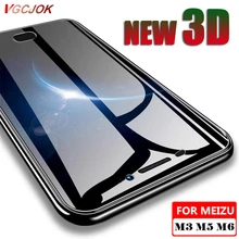 3D закаленное стекло на MEIZU M3 M5 M6 Note M3S M3E M5S M5C M6S M6T протектор экрана для MEIZU Pro 7 Plus полное покрытие стекла