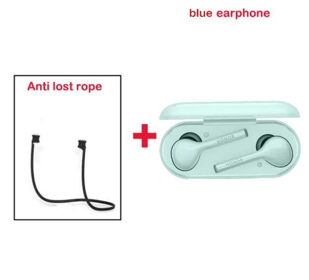Оригинальные беспроводные наушники huawei Honor Flypods Lite, водонепроницаемые, IP54, управление нажатием, Беспроводная зарядка, Bluetooth 4,2 - Цвет: Blue with Rope