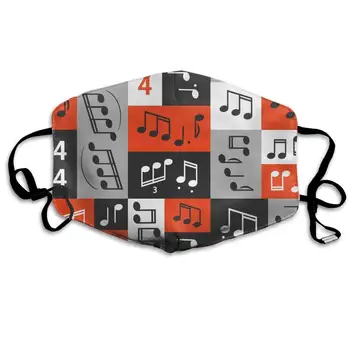 

YongColer Unisex Breathable Graphic Music Notes Design Mouth Mask - Adjustable Earloop Anti Dust Pollution Face Mask for