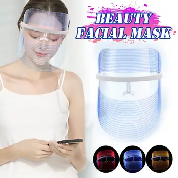 

3 Colors LED Light Therapy Face Mask Anti Acne Anti Wrinkle Facial SPA Instrument Treatment Beauty Device Face Skin Care Tools