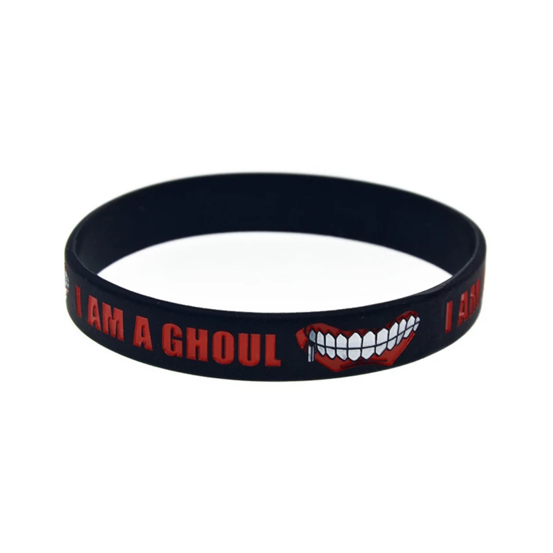 Модный японский аниме Браслет Tokyo Ghoul из силиконовой резины браслет аксессуары