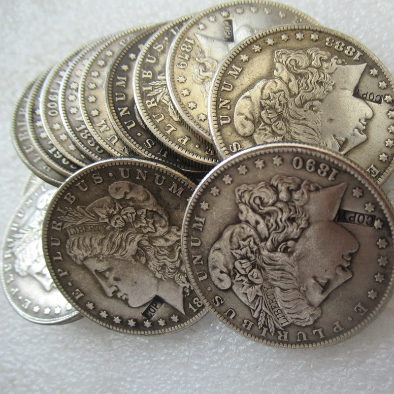 Morgan Dollar 26-o(1879-1904) американские посеребренные реплики декоративные монеты
