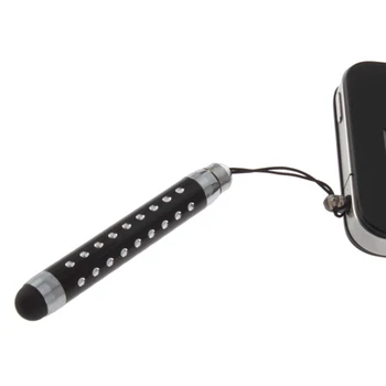 

Retractable 3-tier Capacitive Touchsreen Stylus Pen Styluses With Rhinestone for iPad Tablets KQS8