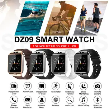 

DZ09 Bluetooth Smart Watch Pedometer Heart Rate Blood Pressure Monitor Sports Wristband Health Smart Bracelet For Android IOS
