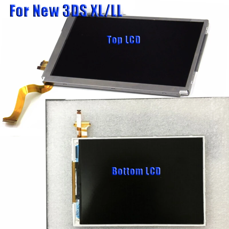 Высококачественные части, Верхняя Нижняя и Верхняя Нижняя ЖК-дисплей для NAND DS Lite/NDS/NDSL/NDSi, 3DS LL XL для Nintendo dswitch - Цвет: For New 3DSXL Bottom