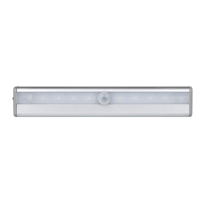 10 LED PIR Motion Sensor USB Charging Closet Lamp Cabinet Night Light Portable