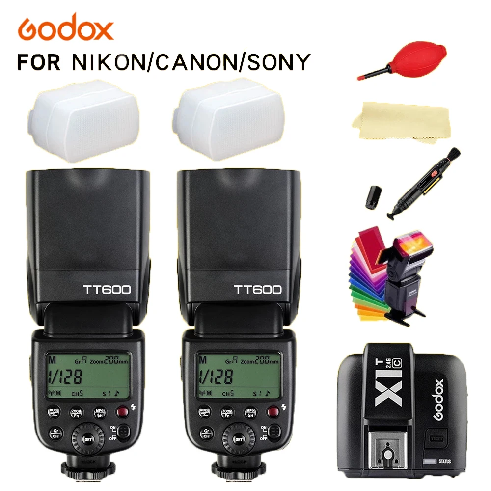 Godox TT600 2.4G Wireless Speedlite Flash X1T-N Transmitter  for Nikon Kit 