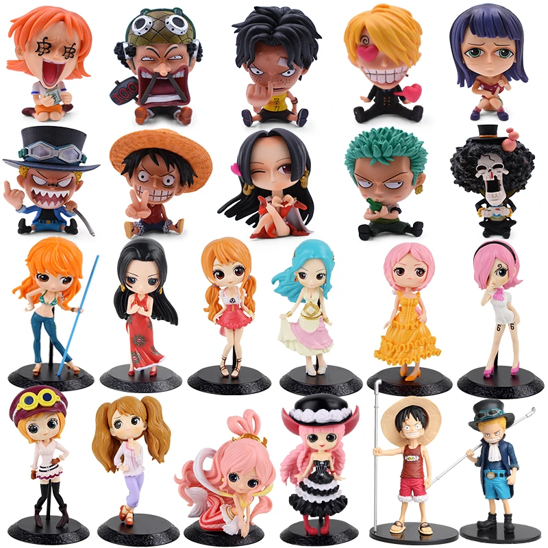 10cm One Piece Q Ver Rebecca Luff Zoro Ace Hancock Vivi Reiju Nami Brin Perona Mermaid Pvc Action Model Figures Collection Toys Action Figures Aliexpress
