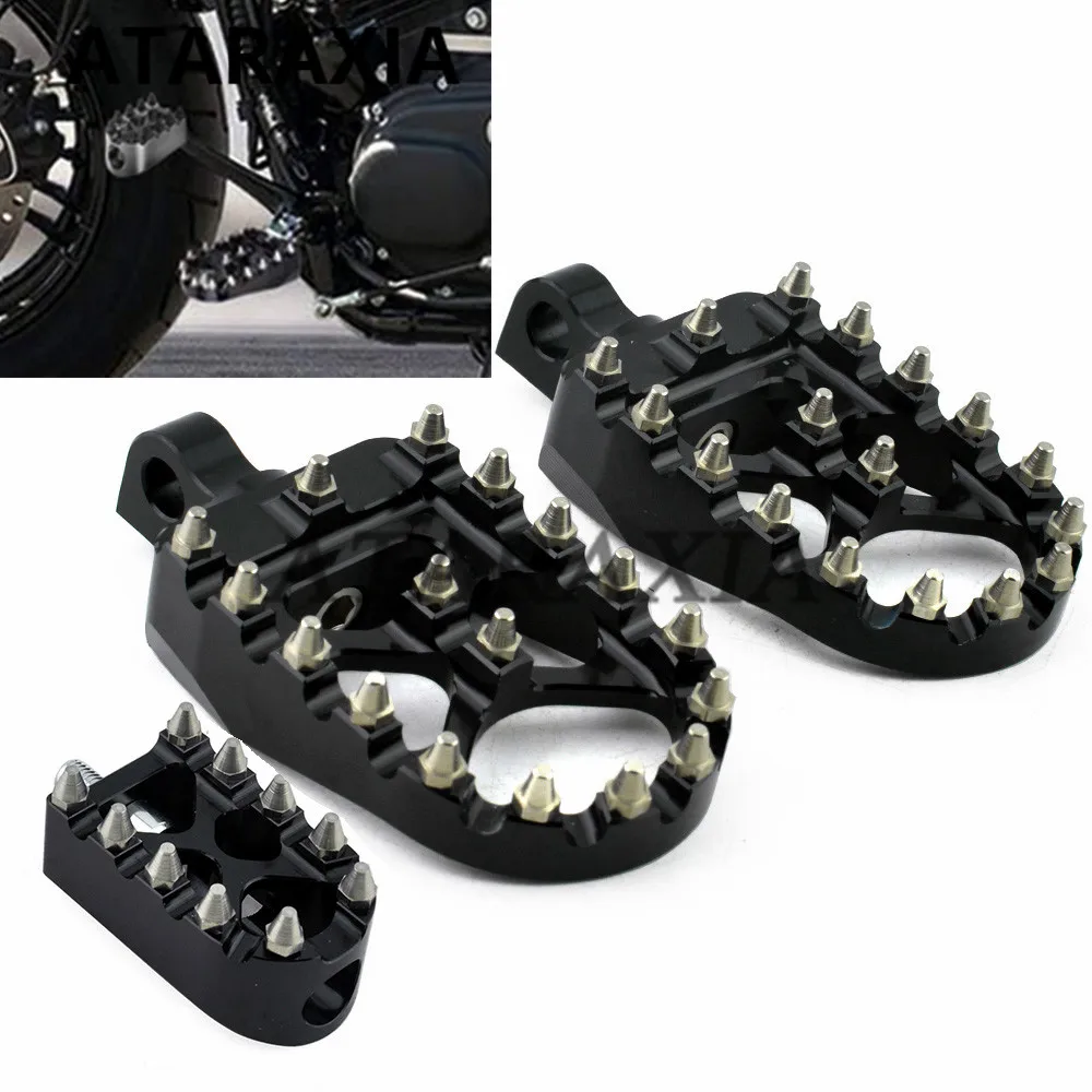 Motorcycle Foot Pegs Footrest Gear Shift Brake Pedals Toe Shifter Pegs