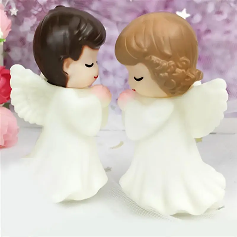 2 шт. милые украшения для тортов фигурки ангелов виниловая скульптура украшение
