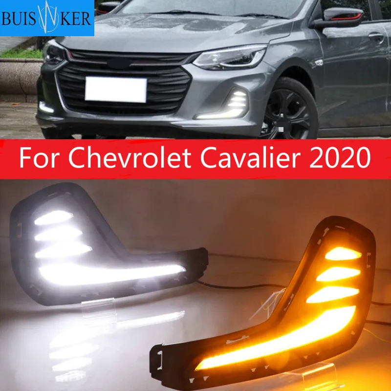 

1 комплект для Chevrolet Cavalier 2020 Габаритные огни указатель поворота колпак противотуманных фар 12V ABS светодиодный дневные ходовые огни автомобиля для укладки волос