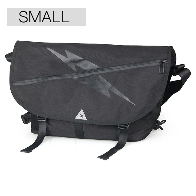 reflective messenger bag
