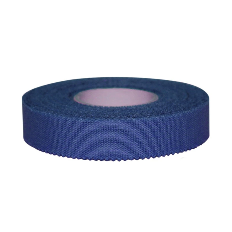 Хлопковая дышащая спортивная лента, эластичная повязка на палец, клейкая лента, самоклеющаяся, для спортзала, фитнеса, тенниса, колена, защитная муфта для мышц - Цвет: Blue