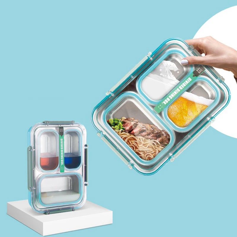 3/4 отсек ланч-боксов Bento Box Ланчбокс контейнеры для детей и взрослых школы Bentobox планирования еды Порционный контейнер