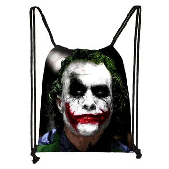 

Custom Joker Drawstring Bag Daypack Kids Satchel Casual Backpack Teenager Storage Bag Women Men 32x38cm*18-1031-22