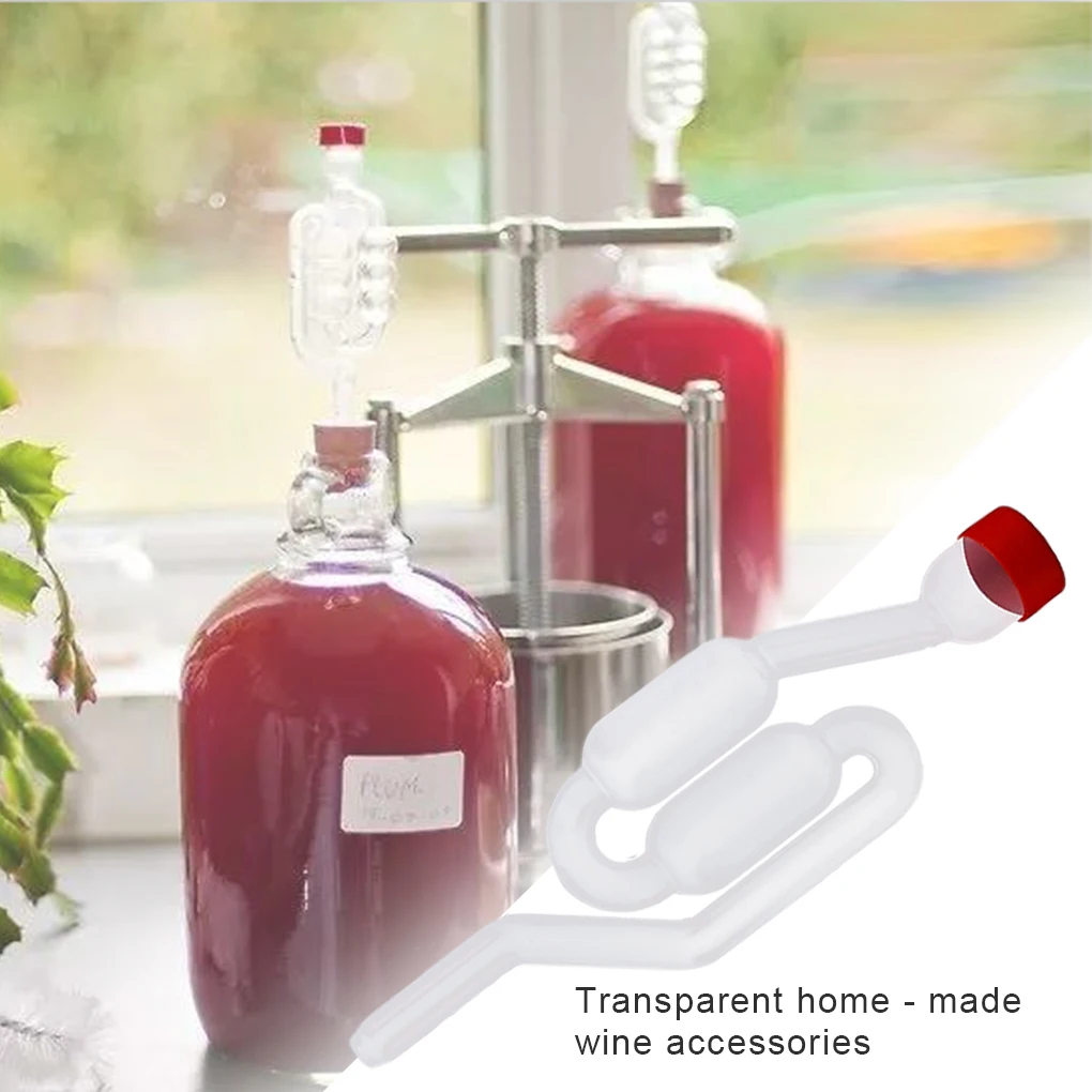 Homebrew Wine Exhaust Valve Fermentation Air Lock Plastic One-Way Water Seal Honey White Beer Tool Airlock | Дом и сад