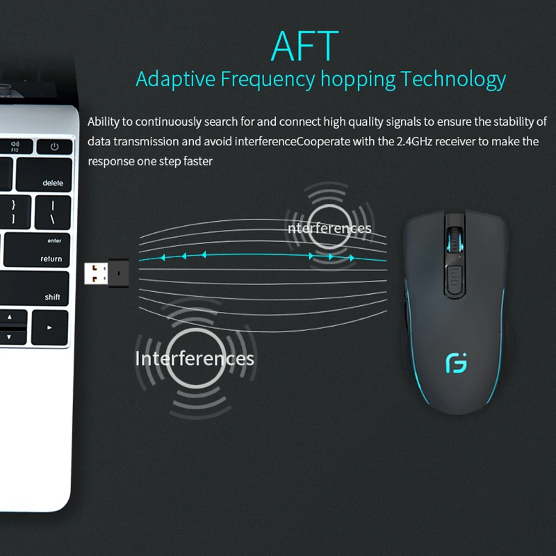 KuWFi Computer Mouse Bluetooth 4.0+2.4Ghz Mouse Wireless Dual Mode 2 In 1 2400DPI Ergonomic Portable Optical Mice for PC/Laptop wireless mouse ergonomic mouse wireless optical mouse