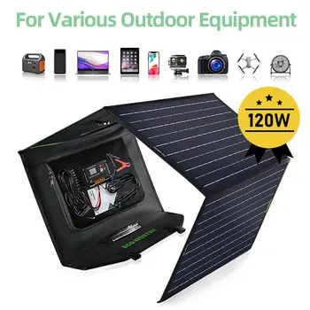 

ECO-WORTHY 120W portable mono solar panel 5W10W trickle charger battery maintainer for mobile phone laptop