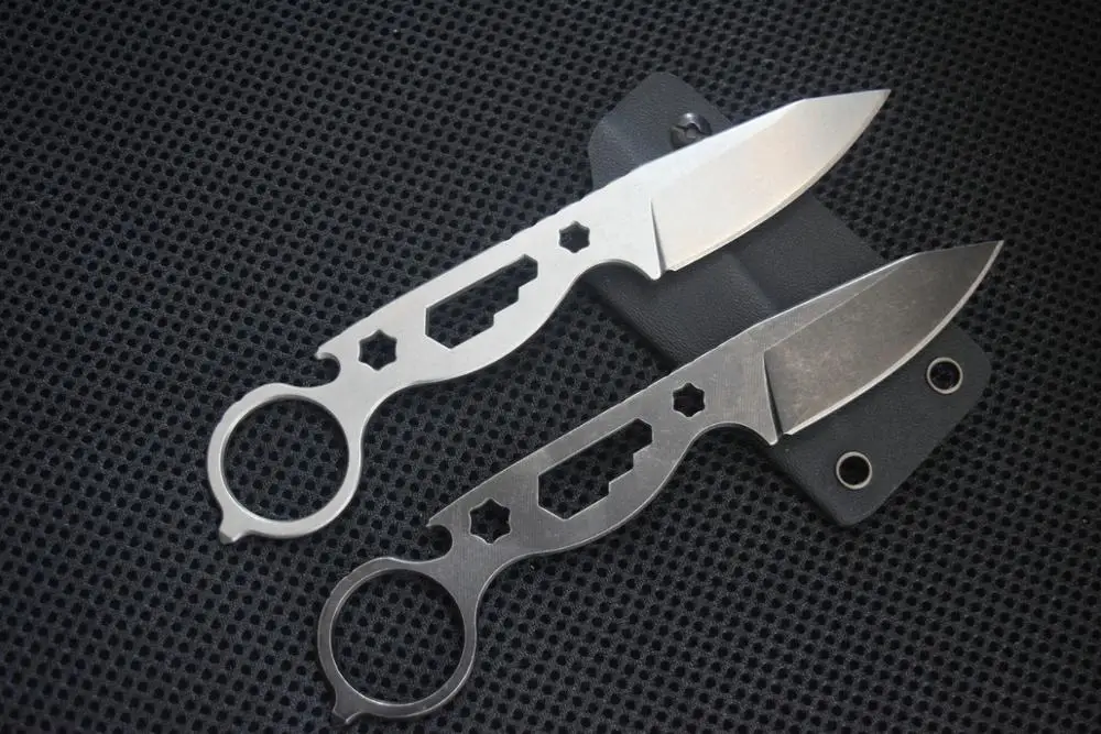 Trskt 440c прямой шейный нож, тактические ножи для кемпинга, нож для выживания, инструмент для повседневного использования с K оболочкой, Прямая поставка