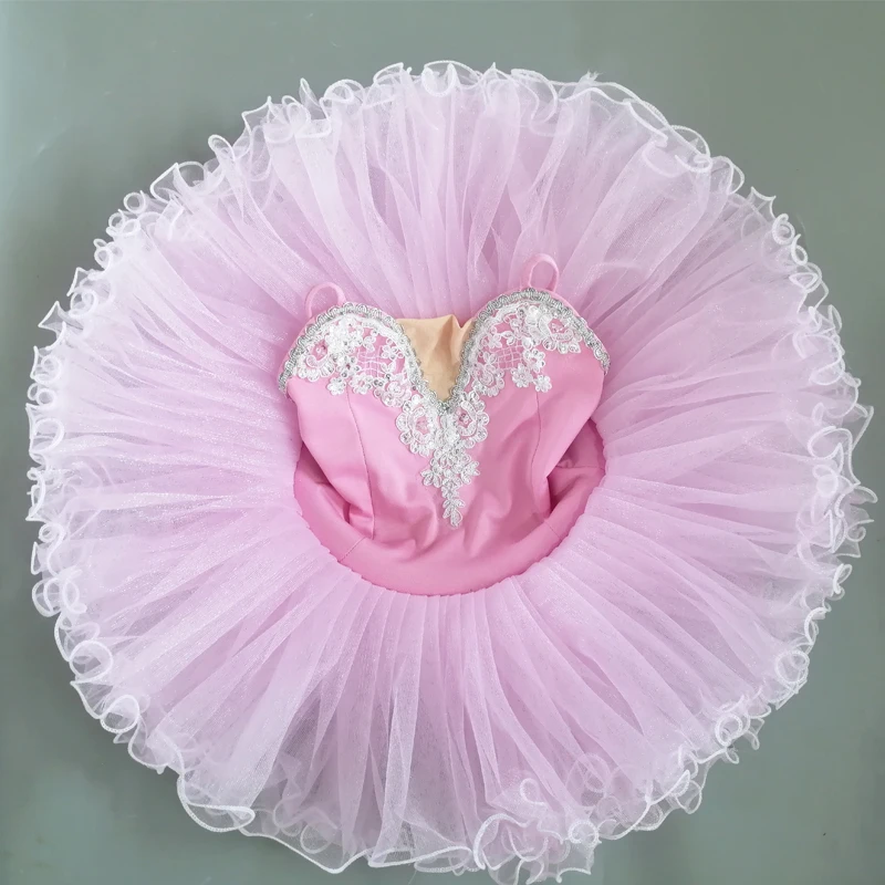 

Children Ballet Costume Pink Ballet Tutu Dress Swan lake Dance Costume Adult Puffy Mesh Dress Ballerina Performance Dance Wear