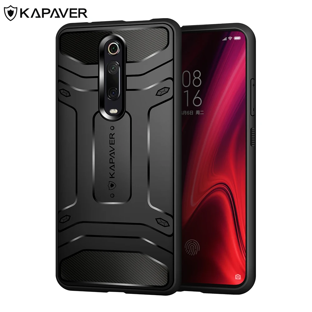 Capaver роскошный силиконовый чехол для Xiaomi Redmi K20 чехол для Xiaomi Redmi K20 Pro чехол противоударный бампер - Цвет: Черный