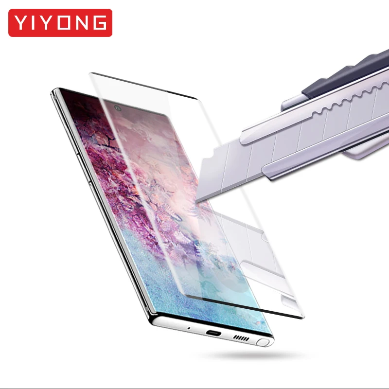 YIYONG 3D Edge изогнутое стекло для samsung Galaxy Note 10 Plus Закаленное стекло-экран протектор для samsung Note 10 9 S S10 E стекло
