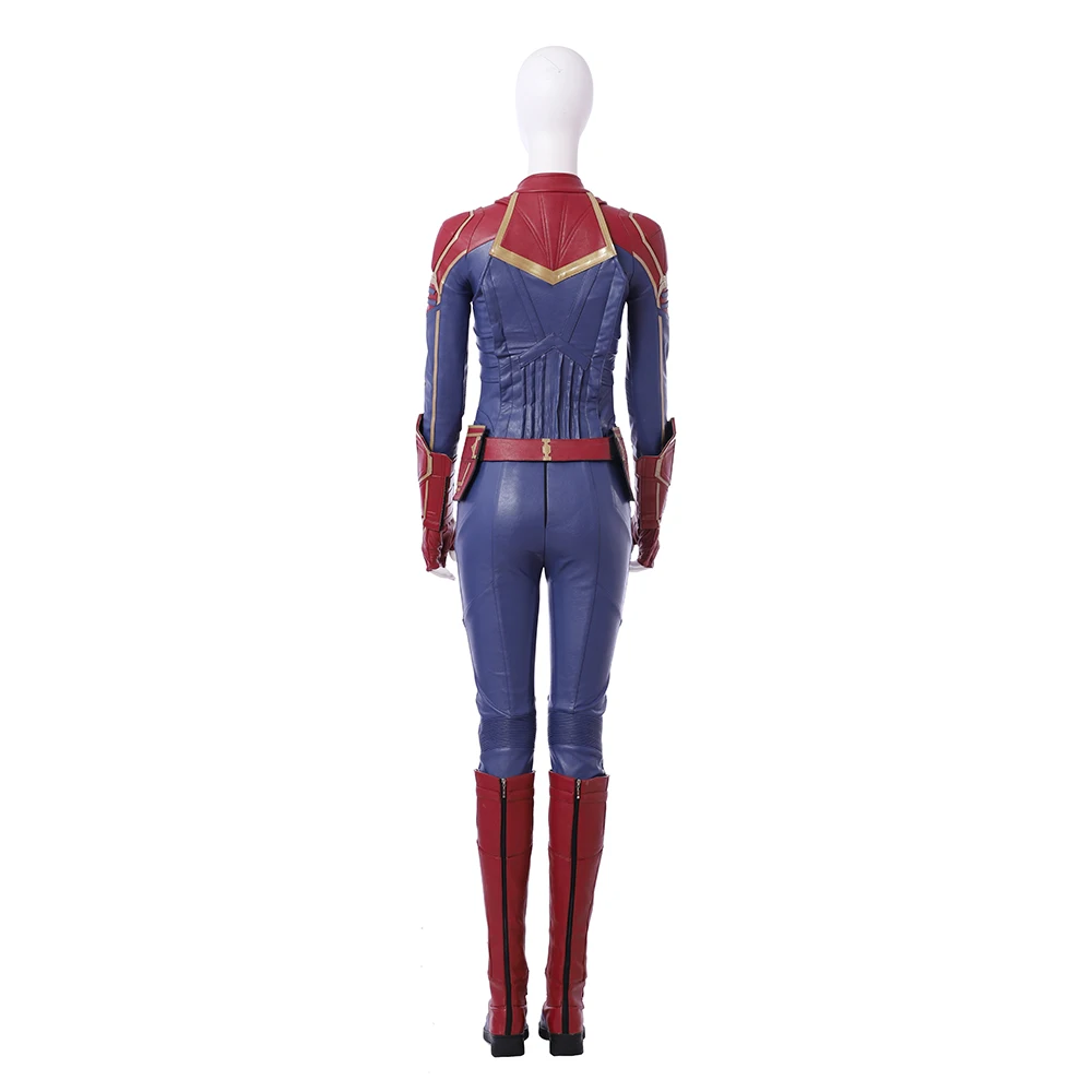 Капитан Костюм Марвел MS Marvel Carol Danvers Косплей кожаный комбинезон для взрослых женщин Хэллоуин вечерние hollowen наряд на заказ