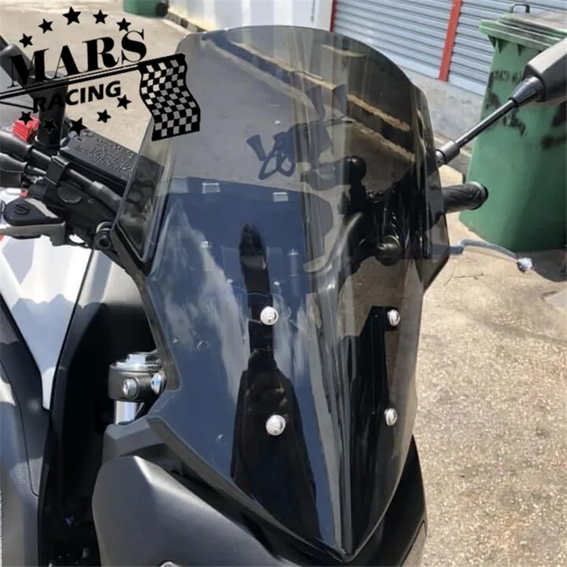Мотоциклетное ветровое стекло козырек подходит для YAMAHA FZ07 MT07 MT 07 2017 2018 2019 18 19 Double