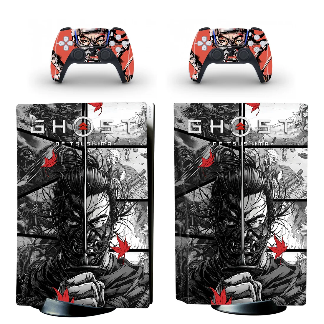 Skin Playstation 5 Edition Ghost Tsushima  Playstation Sticker Ghost  Tsushima - Ps5 - Aliexpress