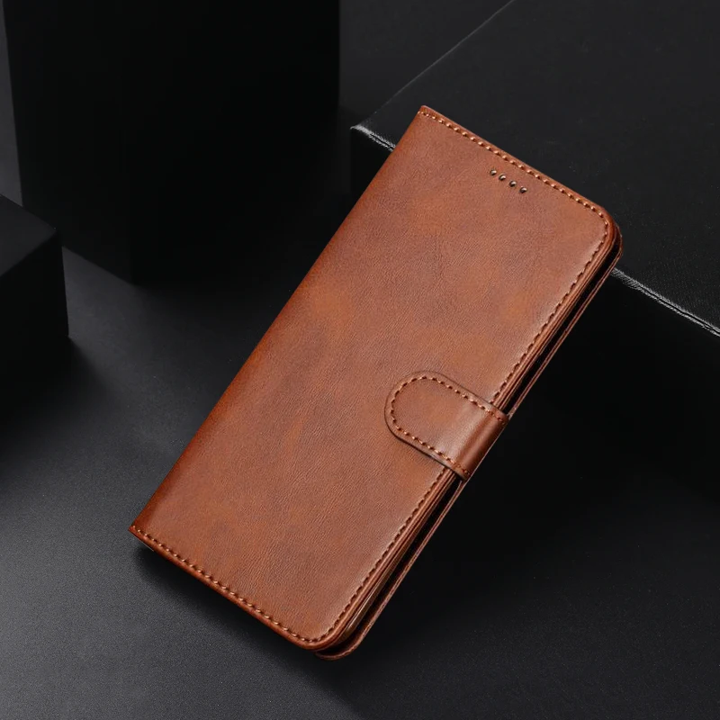 Brown Чехол для Xiaomi Redmi Note 8 Pro, роскошный Винтажный чехол с магнитной застежкой и подставкой, кожаный чехол для телефона s для Xiomi Redmi Note 8 Pro - Цвет: Brown