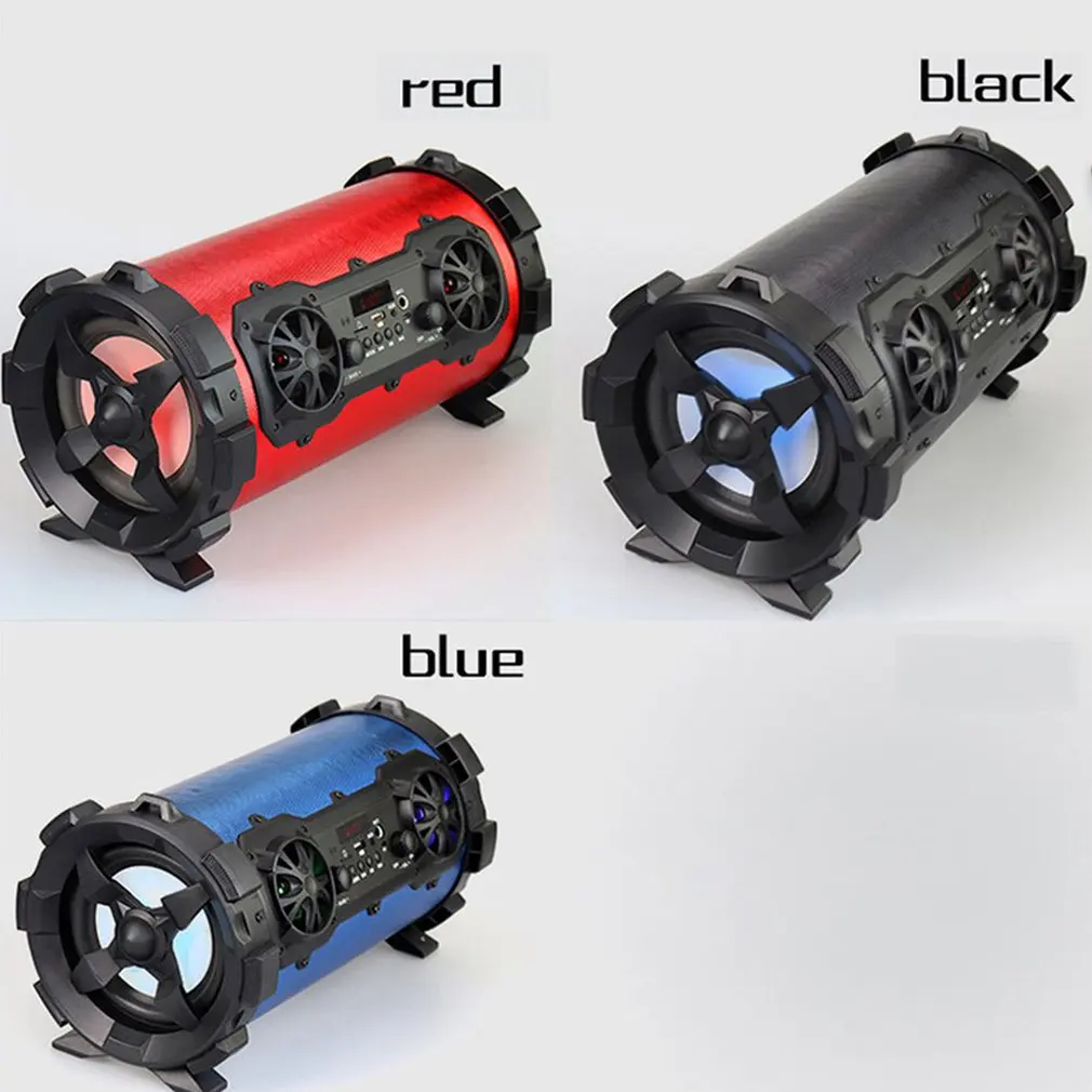 Led Flashing Light Bluetooth Speaker Car Subwoofer With Radio Card Car Stereo Car Channel Amplifier With Hands-Free Calling