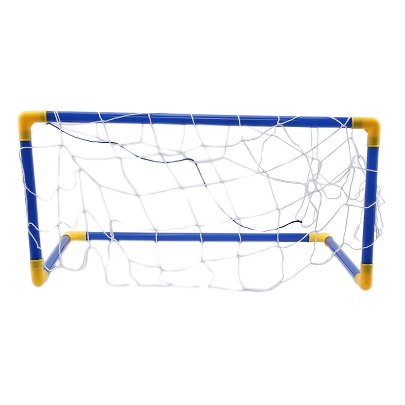 Folding Mini Football Soccer Goals Post Net Set with Pumps Kids Sport Toy PipJ7 
