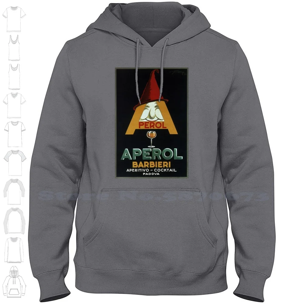 La Nonna Ama Streetwear Sport Felpa Con Cappuccio Felpa Vintage Spritz Cocktail Wine Orange Champagne Drink Retro Spritz