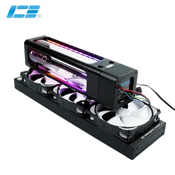 

IceManCooler Water Cooling ARGB Tank Combo D5 Pump, Reservoir With Bracket ,+5V 3PIN Support Sync Motherboard,Black,DX5 240