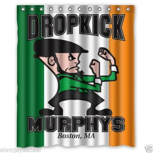 New Dropkick Murphys Rock Band Polyester Fabric Shower Curtain Inch - Цвет: photo color