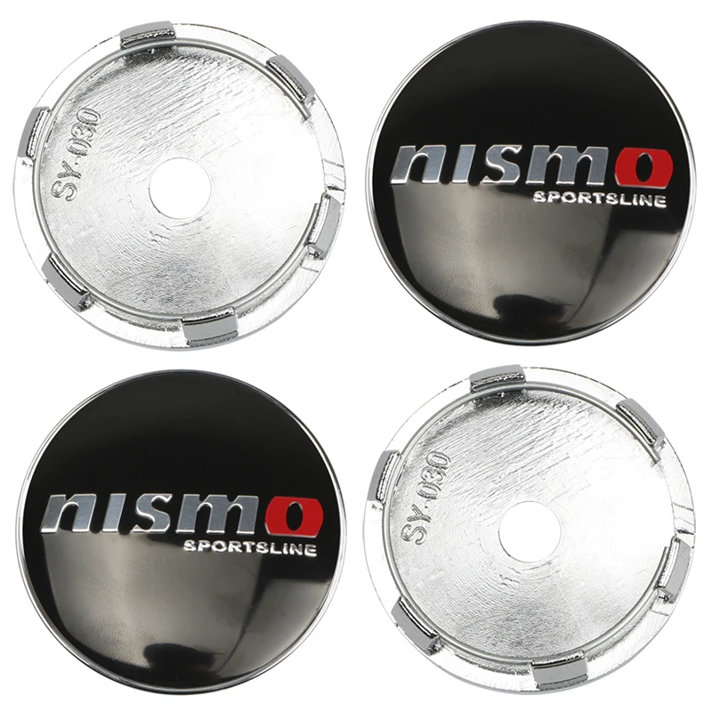 4 шт. 60 мм логотип Nismo крышка на руль логотип эмблема для nissan Nismo versa Qashqai Tiida Teana Skyline Juke X-trail Almera