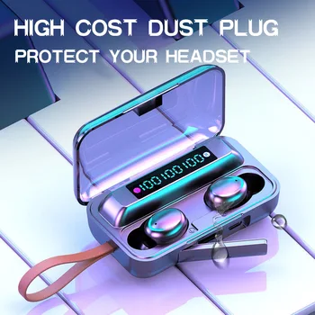 

True wireless headphone HiFi Bluetooth Earphones Waterproof Earbuds With Led Display gaming Headset For Huawei xiaomi pk tws i12
