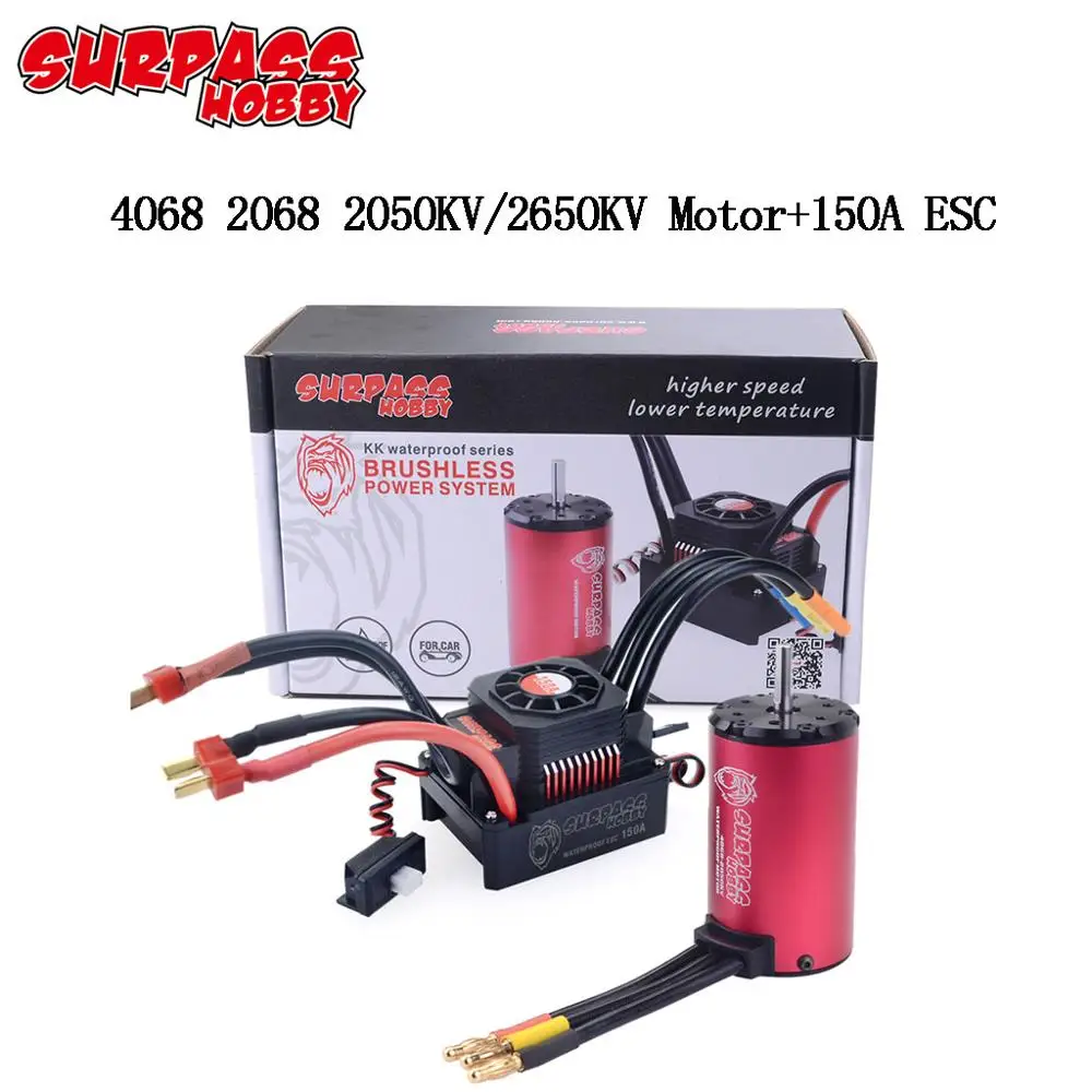 SURPASS HOBBY KK водонепроницаемый комбинированный 4068 2050KV 2650KV бесщеточный двигатель