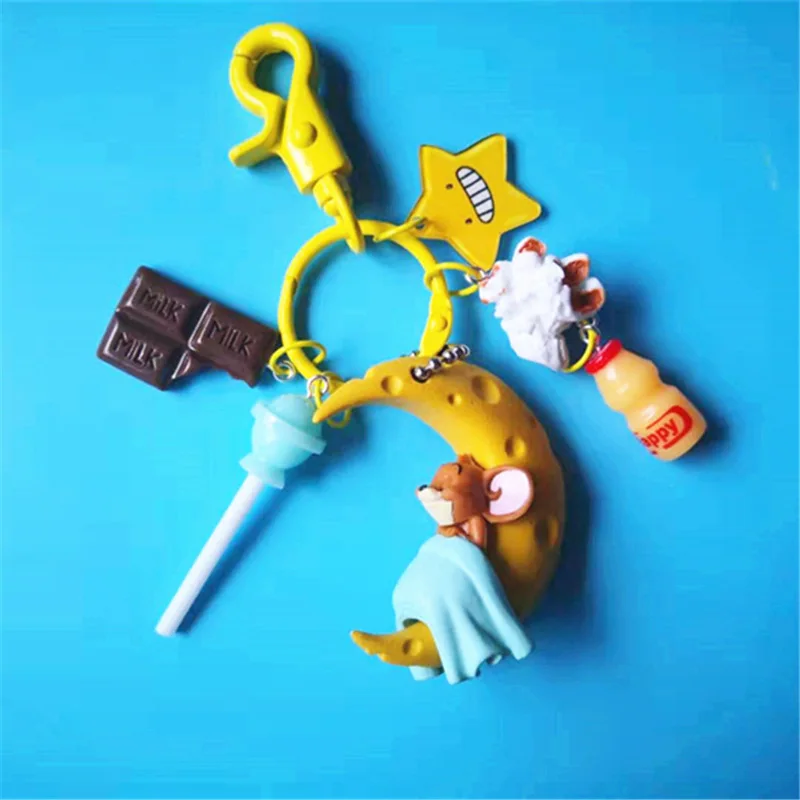 

Classic Cat and mouse Original cartoon Girls Or Women Keychain Key Chain For Children Christmas Gift Keychain New Couples Girl