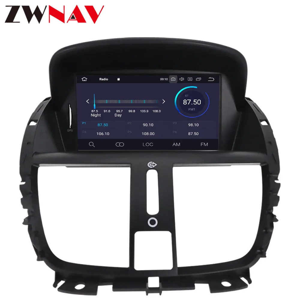 DSP Android 10,0 Автомобильный мультимедийный плеер gps Navi для peugeot 207 2007- Авто Радио Аудио Видео Стерео головное устройство Wifi карта
