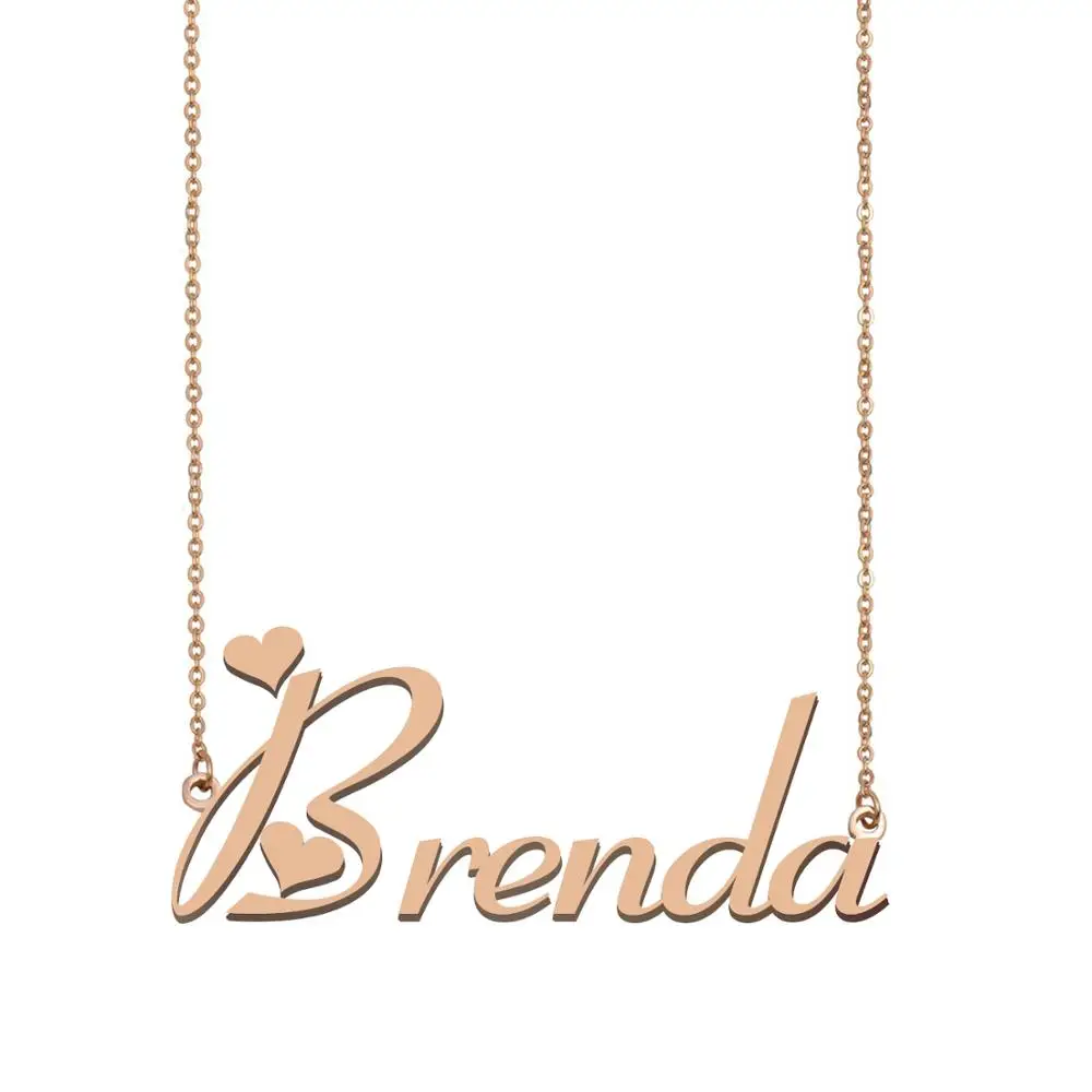 Brenda Name Necklace, Custom Name 