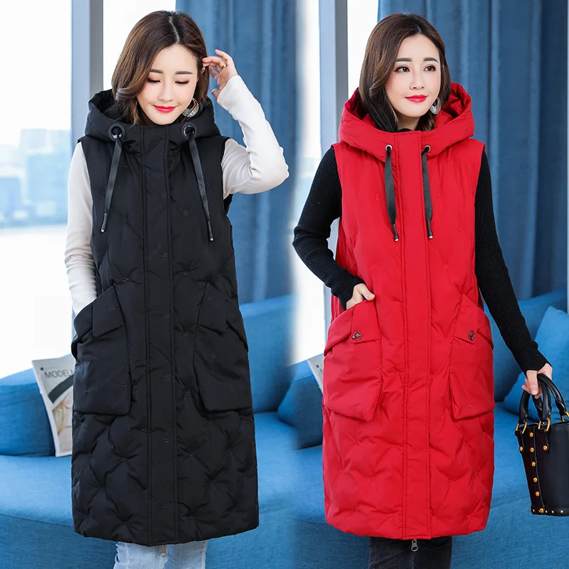 

Plus-sized 235 of Fat Mm Medium-length Waistcoat Women's Winter Cotton-padded Jacket Thick Students down Jacket Cotton-padded Cl
