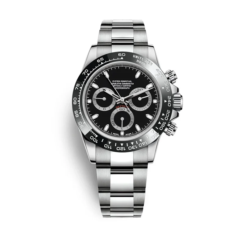 Rolexable мужские часы Механические Авто Дата, сапфировое спортивные часы из нержавеющей стали водонепроницаемые 100 м дайвер механические наручные часы 904 - Цвет: 3